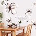 Produktbild Wandtattoos &Wandbilder Entfernbarer Wandaufkleber Der Fantasieblume Pvc Weißer Film 70 * 150Cm