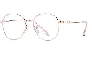 Flydo Damen Blaulichtfilter Brille Blue Light Blocking Glasses Fensterglas für Computer Fernseher Arbeit Gaming Blaufilter Bildschirmbrille von PC, TV und Handy