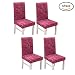 Produktbild 4 Stück Esszimmerstuhlabdeckung, Universal Soft | Komfortabel Anti-Crumple Splash-Tinte Elastisch Verbunden Einfach Office Dining Hochzeitsbankett Ining Stuhlabdeckung Hotel Hocker Slipcovers Sitz Stühle Protector
