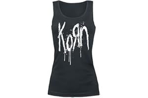 KORN Freak Splatter Femme Top Noir Regular/Coupe Standard