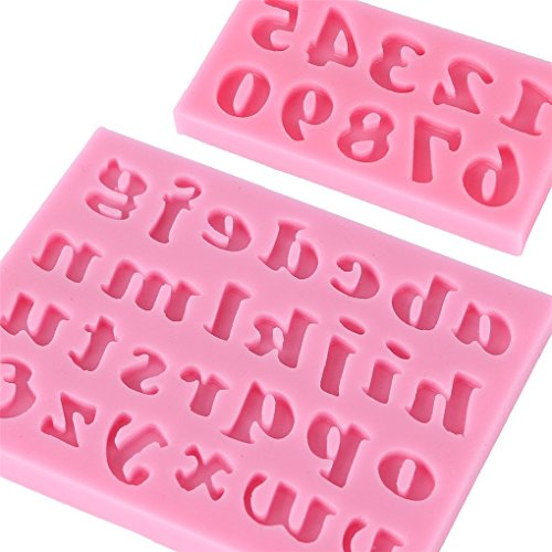 Chinget 3 tlg. Silikon Zahlen Buchstaben Kuchen Ausstecher Alphabet Form Fondant Kuchenform - 4