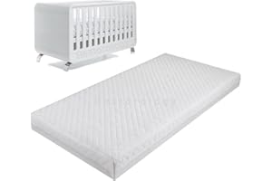 Restorology Premium Quality Baby Travel Cot Mattress Fits Most Graco/M&P/Babylo Deluxe/BabyBjörn/Silver Cross/Toddler cot Mattress - Removable Washable Zip Cover (Size : 117 x 54 x 6 cm)