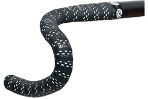 Bike Ribbon Drops Double Layer Bar Tape, czarny (Black/Light Blue), One Size