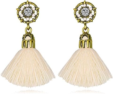 Women Long Tassel Fringe Dangle Stud Earring Bohemian Party Christmas Birthday Gift