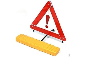 Reemky Triangolo riflettore, Universale Pieghevole di Emergenza Auto Camion Van Avvertimento Triangolo segnaletica Sicurezza Stradale Strumento Kit Riflettente con Valigetta (2PCS)