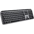 Logitech MX Keys Advanced Wireless Illuminated Keyboard for Mac, QWERTZ German Layout - Grey