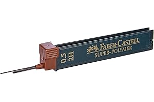 Faber-Castell 511212 Lot de 12 Mines Super Polymère 0,5 mm 2H