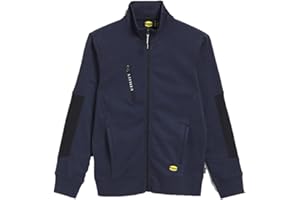 SIRY WORK Felpa da Lavoro Full Zip per Uomo Morbida e Calda Diadora Utility Sweatshirt LITEWORK FZ