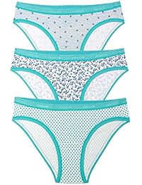 Amante Women's Stretch Cotton Bikini Brief (Pack of 3)