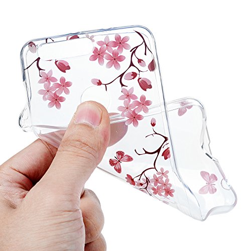 Huawei Honor 8 Case Huawei Honor 8 Schutzhülle YOKIRIN Premium Flexible Slim Fit TPU Silikon Case Cover Handyhülle Handytasche Etui Handycase Ultra Dünn Rutschfest Kratzfest Silikonhülle Camellia - 6