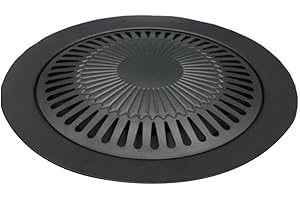 Eyccier Plaque Grill Barbecue poêle Grill Plaque de Manchette de Style coréen Pans BBQ Non cachée