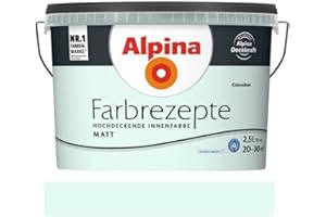 Alpina Farbrezepte Innenfarbe – Eisbonbon matt – Wandfarben für einzigartige Farbwirkungen und Raumstimmungen – atmungsaktiv, tropfgehemmt und strapazierfähig – 2,5L