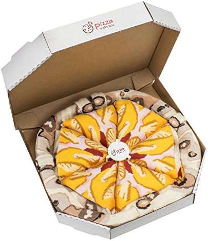 PIZZA SOCKS BOX 4 pairs Hawaii Pizza, extremely Original and Unique socks Made in UE, ideal for gift! Different sizes: 4 5 6 7 8 9 10 11 Surprise your friends! High QUALITY cotton, not full print