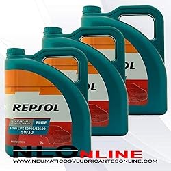 ACEITE MOTOR REPSOL ELITE TDI 50501 5W-40 5 litros (15 litros)