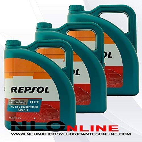 ACEITE MOTOR REPSOL ELITE TDI 50501 5W-40 5 litros (15 litros)