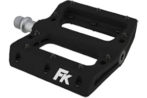 FK CYCLING Pedales FK Bicicleta BMX, Freestyle, Fixie, MTB, ATB, Ancho Plataforma de Nylon Alta Resistencia, Eje CR-mo