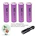 Price comparison product image 4-Pack1865o 2600mAh Rechargeable 3.7V Flat top Battery + LED Flashlight Torch Set aa