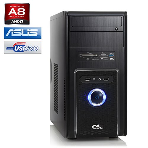 CSL PC Sprint 5772 – AMD A8-6600K APU 4x 3900MHz, 8GB RAM, 1000GB HDD, Radeon HD 8570D, DVD, USB 3.1, ohne Betriebssystem - 2