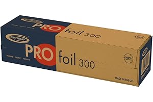 PROWRAP | Professional Catering Kitchen Foil Roll | 300mm x 75m | Heavy Duty Aluminium Foil for Cooking, Baking, Roasting & Freezing | Food Grade & Recyclable | Single Roll