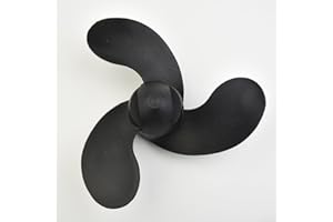 Eawfgtuw Su misura per sollevamento migliorato per Tohatsu/per motori fuoribordo elica per Tohatsu 3.5 per 2.5 3.5 per Mercury Marine Boat, nero barca fuoribordo