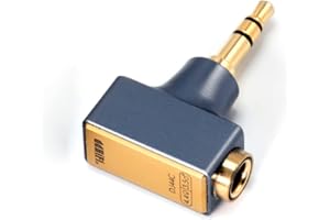 ‎LINSOUL Linsoul DD HiFi DJ44C Mark II adapter słuchawkowy 4,4mm żeński na 3,5mm męski z pozłacanym miedzianym gniazdem