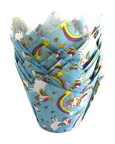 Preisvergleich Produktbild DEMMLER Muffin Tulip Wrap 160x160 24 Stück, Einhorn