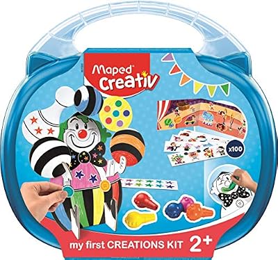Maped Creativ - Kit de coloriage et gommettes clown - Loisirs créatifs enfants - Premier Age