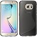 Price comparison product image PhoneNatic Silicone Case compatible with Samsung Galaxy S6 Edge - S-Style gray Cover + Flexible protective film