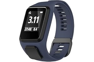 Kobmand Pulsera Compatible TomTom Correa,Pulsera de Silicona de Repuesto para Tomtom Runner 2/Runner 3/Spark 3/Adventurer/Golfer 2