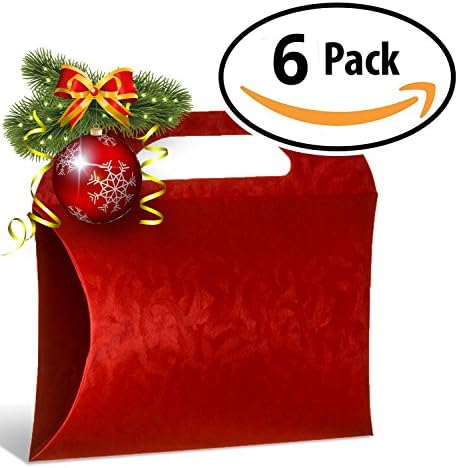 6 Best Decorative Gift Boxes Set with Lids by Giovanni Grazielli Italian Design Premium Elegant and Stylish in Red for different Occasions Wedding Birthday and Christmas (23.0 x 20.0 x 8.5 cm)