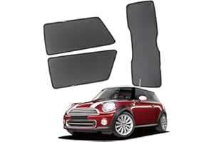 GCcv Car Window Shade For Kids Side Window Sun Shade For MINI R56 Magnetic Curtain Sun UV Protection Covers For Baby Sleeping Auto Accessories,Rear-window+Back-windscreen-3PCS