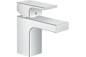 hansgrohe Vernis Shape Grifo monomando de lavabo 70 con vaciador automático, cromo, 71560000