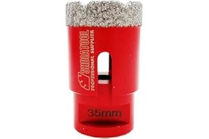 SHDIATOOL Red Dry Diamond Drill Core Bit Vacuum Brazed Drilling Porcelain Tile Granite Marble