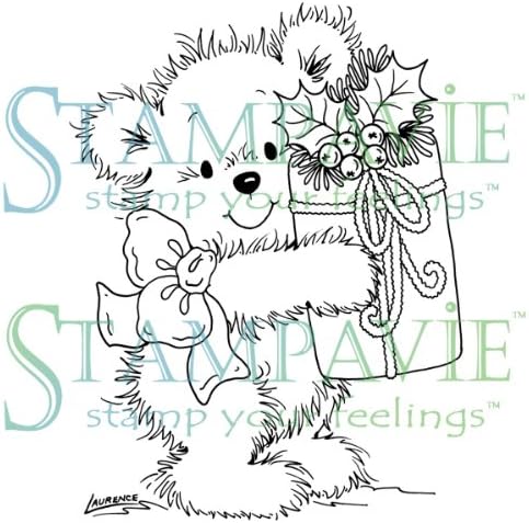 Stampavie Merry Bear Stamp, Clear