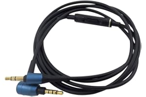 Xingsiyue Kopfhörer mit Mikrofon für Audio-Technica ATH-MSR7, Ersatz-Audiokabel, 1,2 m, Schwarz