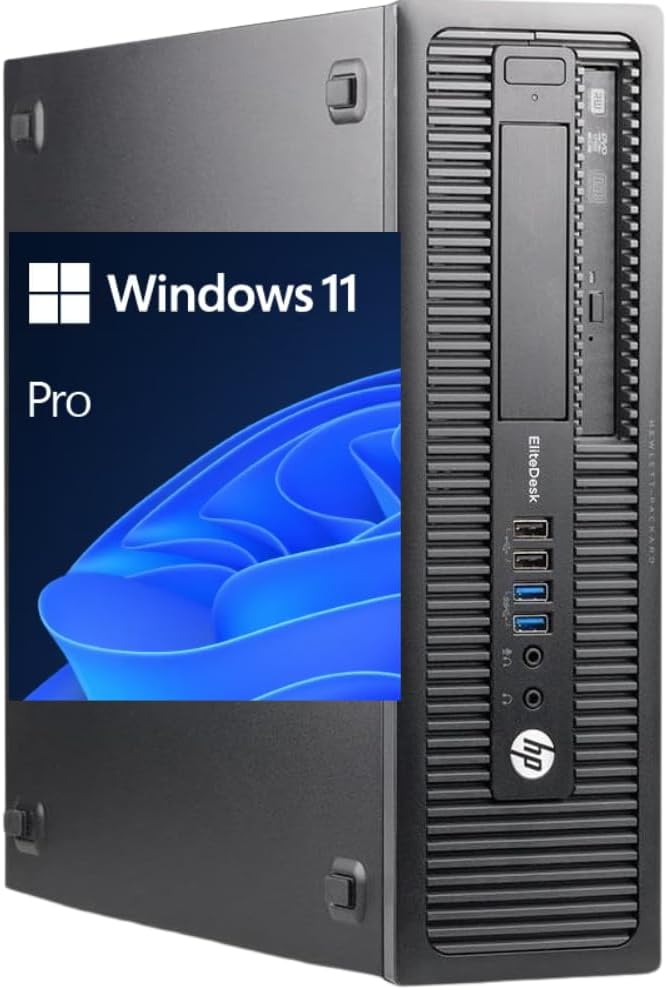 HP - EliteDesk 800 G1 | Negro | Intel Core i5‑4570 3,2 GHz | 16 GB RAM DDR3 | SSD 240 GB | Lector DVD | Windows 11 Pro (Reacondicionado)