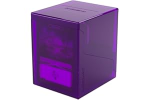 Gamegenic Bastion 100+ XL Deck Box - Compact, Secure, and Perfectly Organized for Your Trading Cards! Safely Protects 100+ Double-Sleeved Cards, Purple Color, Made