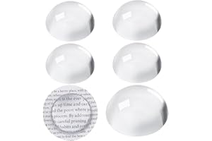 PH PandaHall 5pz Lente di Ingrandimento a Cupola 4cm Fermacarte da Scrivania Vetro, Lente di Ingrandimento a Mezza Cupola per Ufficio Accessori Da Tavolo Da Tavolo per La Lettura