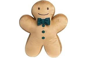 Moontoys Pelüş Yastık Kurabiye Adam 40 Cm Kahverengi