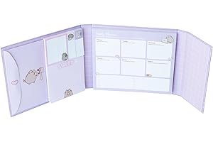 Grupo Erik - Set Bloc Notes Semainier Pusheen | Planner Hebdomadaire, Notes Adhésives| Papeterie de Bureau, Fournitures Scolaires, Organisateur de bureau
