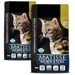 Matisse - Salmon & Tuna - Cat Dry Food - Adult (Pack of 2, Each 400Gms)