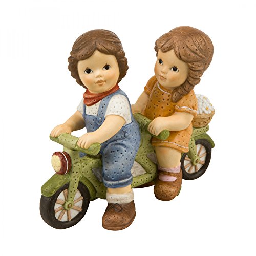 Goebel 11747037 "Fahrradtour zu Zweit" Figur, Porzellan, bunt, 12 x 5 x 10 cm