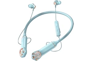 XMENHA Écouteurs Tour de Cou Bluetooth sans Fil à Collier magnétiques étanches IPX5 avec Micro de réduction du Bruit, écouteurs Intra auriculaire pour la Course à Pied, Son stéréo HD Casque Bluetooth Sport