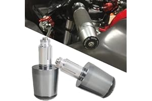 QJY-MOTOR PART-STORE 2pcs Moto Embout De Guidon 22mm 7/8'' pour GSF 250 600 600S 650 650S 650N 1200 1250 Bandit 650S-Titane