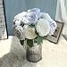 Produktbild sunshineBoby_Home 1 Bouquet 5 Köpfe Wohnaccessoires & Deko Künstliche Seide gefälschte Blumen Pflanze Obst Blumen Hochzeit Bouquet Party Decor Kunstblumen mit Blättern Blumendekoration (Blau)