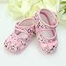Baby Infant Girls Princess Warm Pink Bowknot Cotton Shoes Soft Bottom (Size 12 for 0-9 months baby)