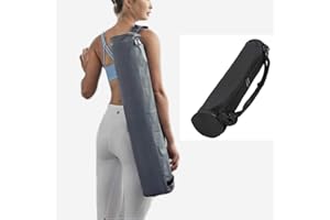 Dusenly Yoga Mat Bag - Portable Waterproof Carry Bag, Durable Water-resistant Oxford Cloth Canvas for Fitness Pilates, Shoulder Bag