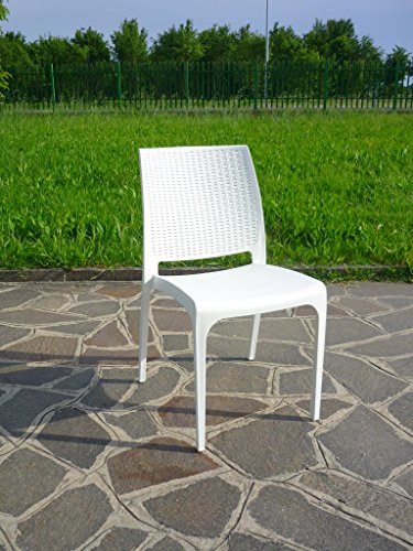 détail CROSS BICA CHAISE RÉSINE BLANC