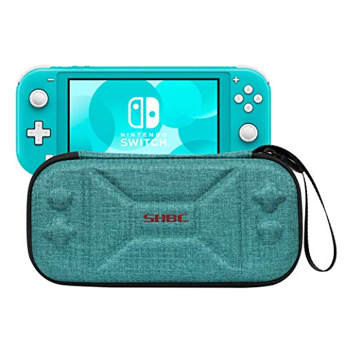 SHBC Custodia per Trasporto Duro Compatibile con Nintendo Switch Lite Portable Storage Protector per switch Lite e Carte di Gioco, Verde
