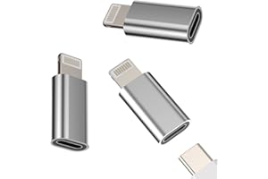 ZOYUZAN Adattatore USB C Lightning Jack Convertitore Type C Cavo Presa (3 Pack) Type-C Femmina Cavi per Apple Maschio Spinotto Accessori per Iphone 14 13 12 11 Pro Max 7 8 Plus X SE XS XR per iPad Air